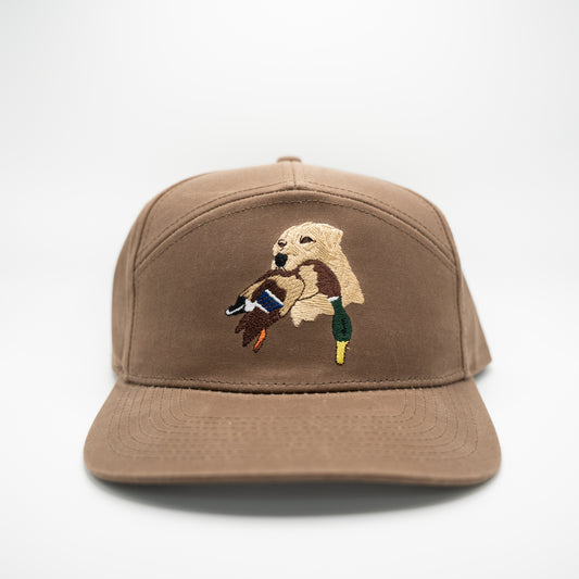 Waxed Canvas Duck Dog 7 Panel Hat