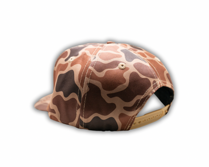 Deer Camo Leather Patch Hat