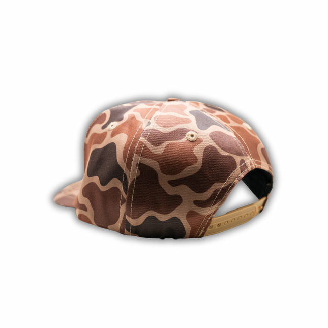 Deer Camo Leather Patch Hat