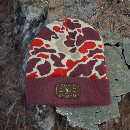 Old School Duck Camo Beanie