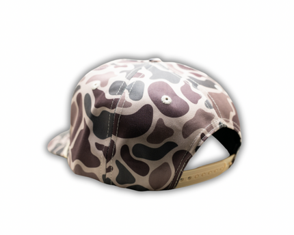 Duck Camo Leather Patch Hat