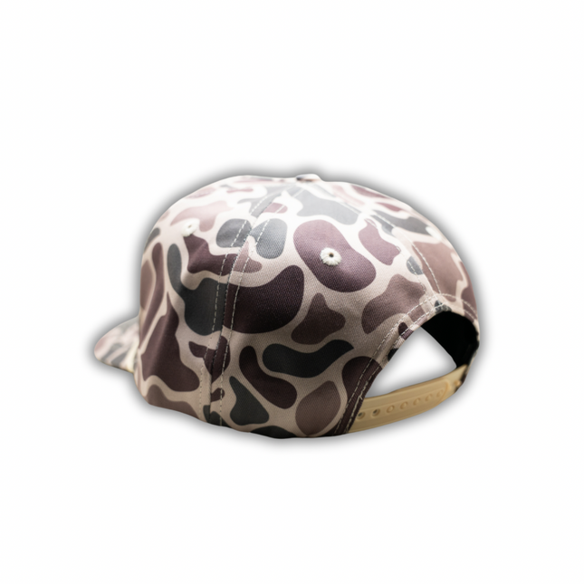 Duck Camo Leather Patch Hat