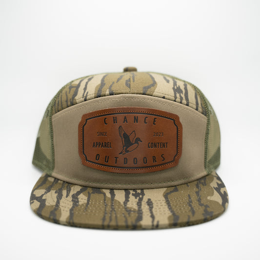 Logo Leather Patch 7 Panel Bottomland Hat