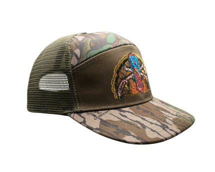 Crossbone Turkey Greenleaf 7 Panel Hat
