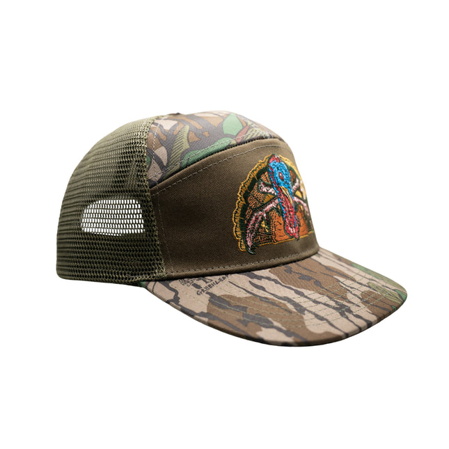 Crossbone Turkey Greenleaf 7 Panel Hat