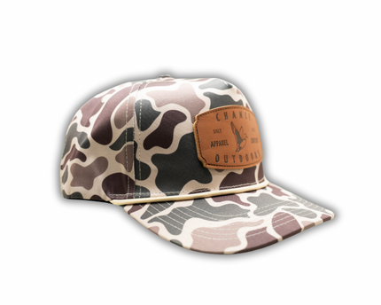 Duck Camo Leather Patch Hat