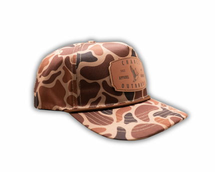Deer Camo Leather Patch Hat