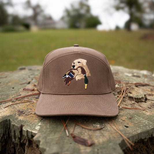 Waxed Canvas Duck Dog 7 Panel Hat