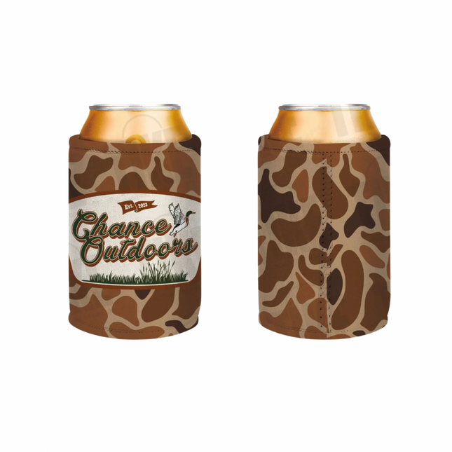 Deer Camo Neoprene Koozie