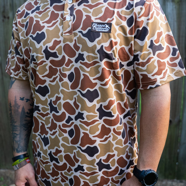 Deer Camo Performance Polo