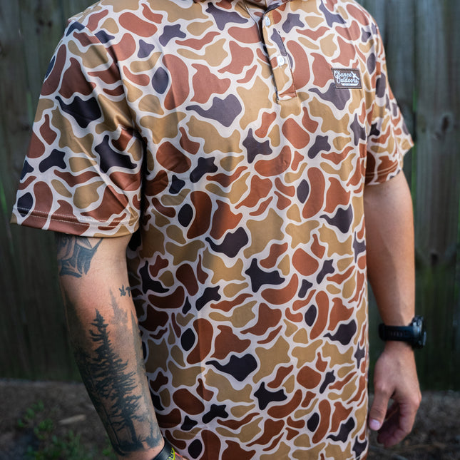 Deer Camo Performance Polo
