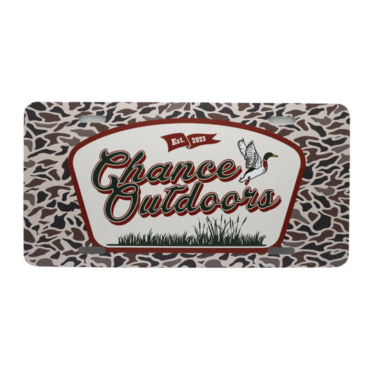 Mallard Duck Camo License Plate