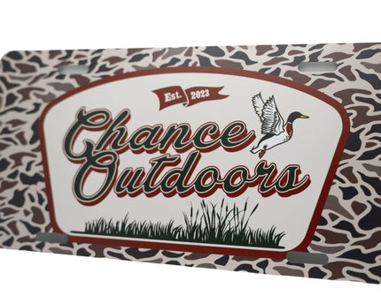 Mallard Duck Camo License Plate